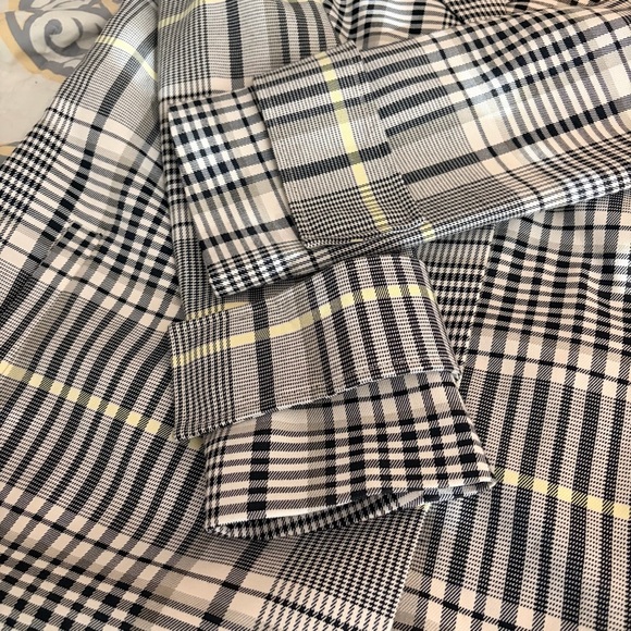 Anthropologie Avec Les Filles Long Lined Plaid Trench Coat Outerwear, Medium - Picture 15 of 16